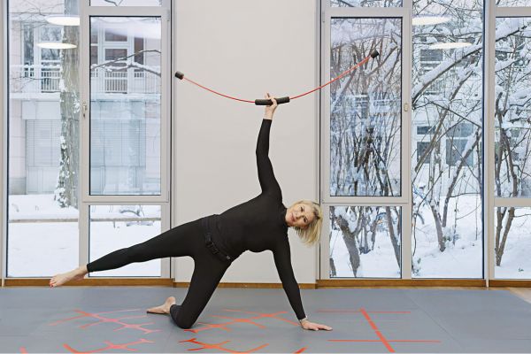 Ein gedämpfter Boden ist der richtige Untergrund für das Training.